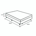 Ver imagem 2 de Cama Box Baú Casal em Sued Cinza - 138x188