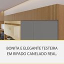 Ver mais imagens de Cozinha Realeza Premium 6 Portas 3 Gavetas MDF 200cm Amadeirado com Greige Nesher Móveis