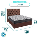 Ver imagem 3 de Kit Cama Box + Cabeceira + Colchão Casal D33 - Iso100 - Ortobom