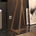 Ver imagem 5 de Luminária Tripé Moderna Bella Premium Sala Leitura Luxo com Cupula e Pés em Madeira Cor Off White