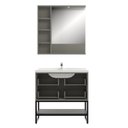 Ver imagem 2 de Conjunto para Banheiro Armani 80 Cimento/Noce