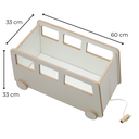 Ver imagem 6 de Baú de Mdf Infantil Organizador para Brinquedo com Rodinha - Ônibus