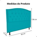 Ver imagem 6 de Kit Cabeceira e Calçadeira com Baú 140 Cm King Casal Diana Suede