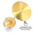 Ver imagem 2 de Luminária de Mesa Touch Candeeiro Led sem Fio Recarregável Grande Dourada