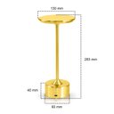 Ver mais imagens de Luminária de Mesa Touch Candeeiro Led sem Fio Recarregável Grande Dourada