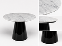 Ver imagem 2 de Mesa de Jantar Cone Preto - Redonda 100cm - Mármore Espirito Santo