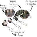 Ver imagem 3 de Kit Cozinha Inox Panela Infantil 890-5 - Braskit