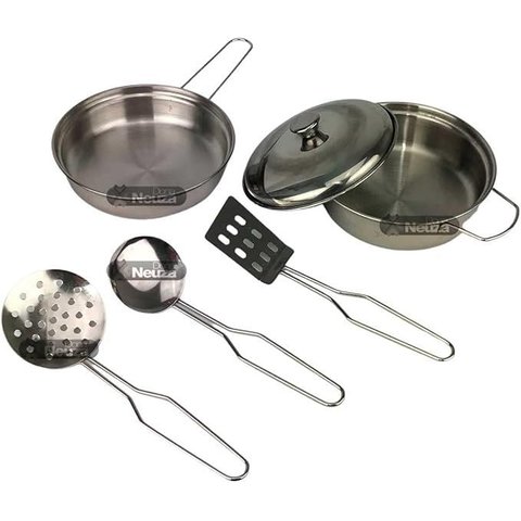 Kit Cozinha Inox Panela Infantil 890-5 - Braskit