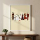 Ver imagem 2 de Quadro Decorativo Orixás Umbanda - 70x50cm:moldura Branca