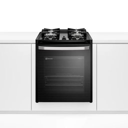Fogão de Embutir 4 Bocas Electrolux Fe4bp com Mesa de Vidro e Tripla Chama Preto Bivolt - 1