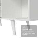 Ver imagem 6 de Rack para Tv até 80 Polegadas 160cm com Pés Branco/preto Torino Madesa