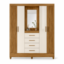 Ver imagem 1 de Guarda-Roupa Casal Atenas 4 Portas 4 Gavetas Moval