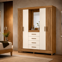 Ver imagem 2 de Guarda-Roupa Casal Atenas 4 Portas 4 Gavetas Moval