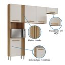 Ver imagem 5 de Armário de Cozinha Compacta Luísa 3 Peças 5 Portas Ripado / Off White