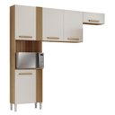 Ver mais imagens de Armário de Cozinha Compacta Luísa 3 Peças 5 Portas Ripado / Off White