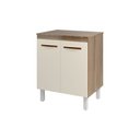Ver imagem 1 de Balcão de Cozinha Julia para Forno ou Microondas Móvel Armário Funcional Savana Off White Mobília de