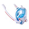 Máscara de Natação com Snorkel Duplo Azul Conforto e Visão - 5