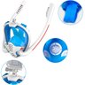 Máscara de Natação com Snorkel Duplo Azul Conforto e Visão - 2
