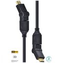 Ver mais imagens de Cabo Hdmi 2.0 4k Ultra Hd 3d Conexão Ethernet Conectores 360° 2 Metros - H20b360-2