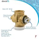 Ver imagem 2 de Kit 6 Valvula De Descarga 1 1/2'' Docol