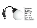 Ver imagem 3 de Luminária Dinamarca com Braço Externa/interna Alumínio 42cm