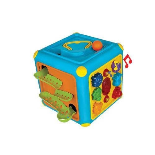 Brinquedo Infantil Super Cubo Descobertas Sons Letras Blocos - Yes