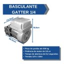Ver imagem 2 de Kit Motor Portão Eletrônico Basculante 1/4 Rápido Peccinin