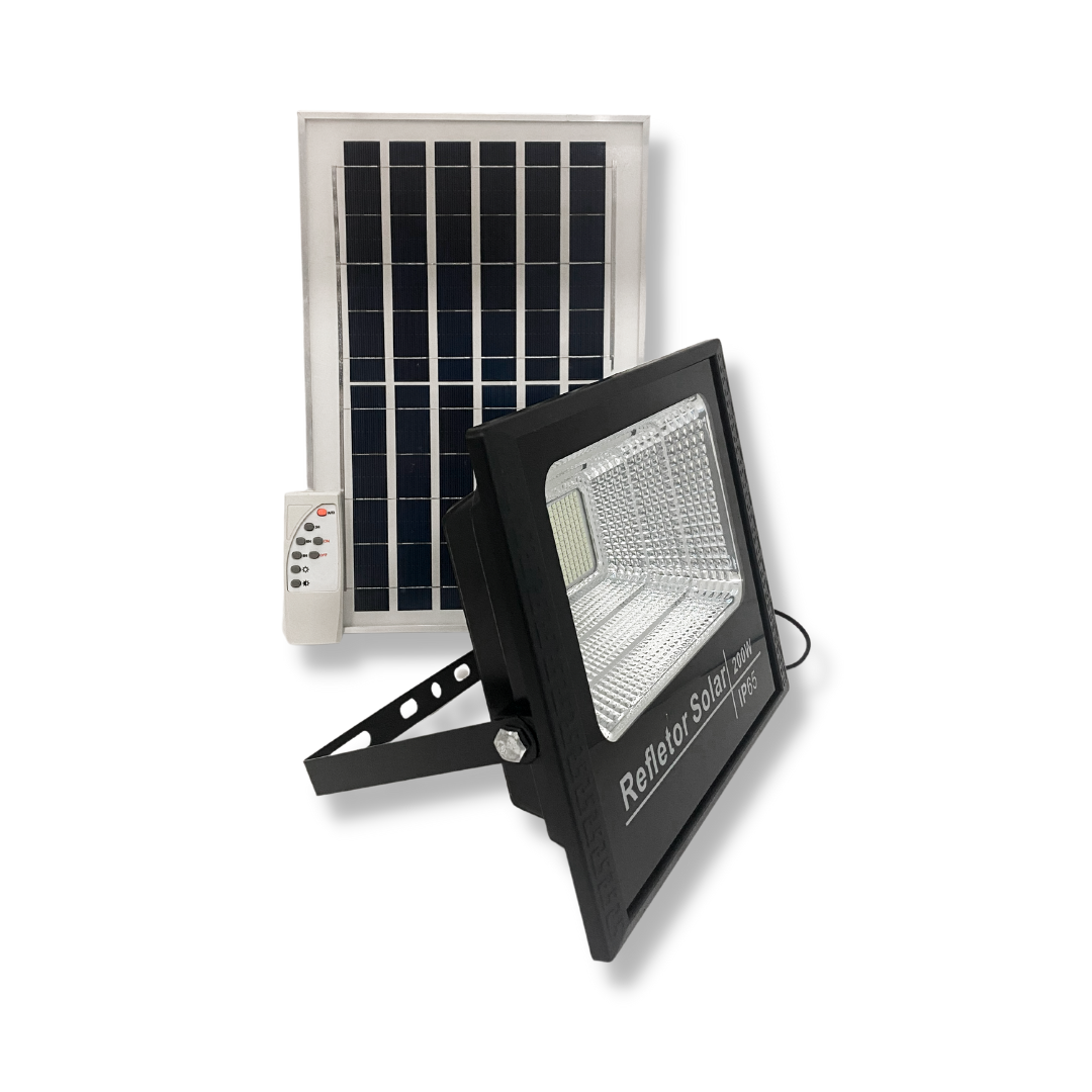 Kit 10 Refletor Solar Led SMD Holofote 200w Branco Frio - 3