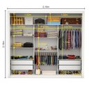 Ver imagem 6 de Guarda Roupa Ilhéus 3 Portas 4 Gavetas Carioca Móveis