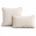 Ver imagem 5 de Sofá Orgânico com 2 Almofadas Valen 186cm Bouclé Off White - Sallar Home