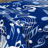 Edredom Musica Piano Solteiro Azul com 2 peças - 2