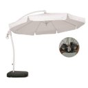 Ver imagem 1 de Ombrelone 360 Suspenso 3M com Suporte Luminária + Base Abs 50L - Verde