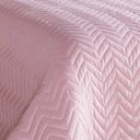 Ver imagem 2 de Cobre Leito Casal Chevron 06 Peças com Almofada Estampada - Rosê