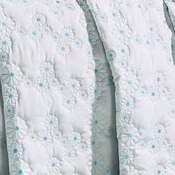 Cobre Leito King Coleção Nuance Branco e Verde Tiffany Algodão 200 Fios com 3 Peças - 3