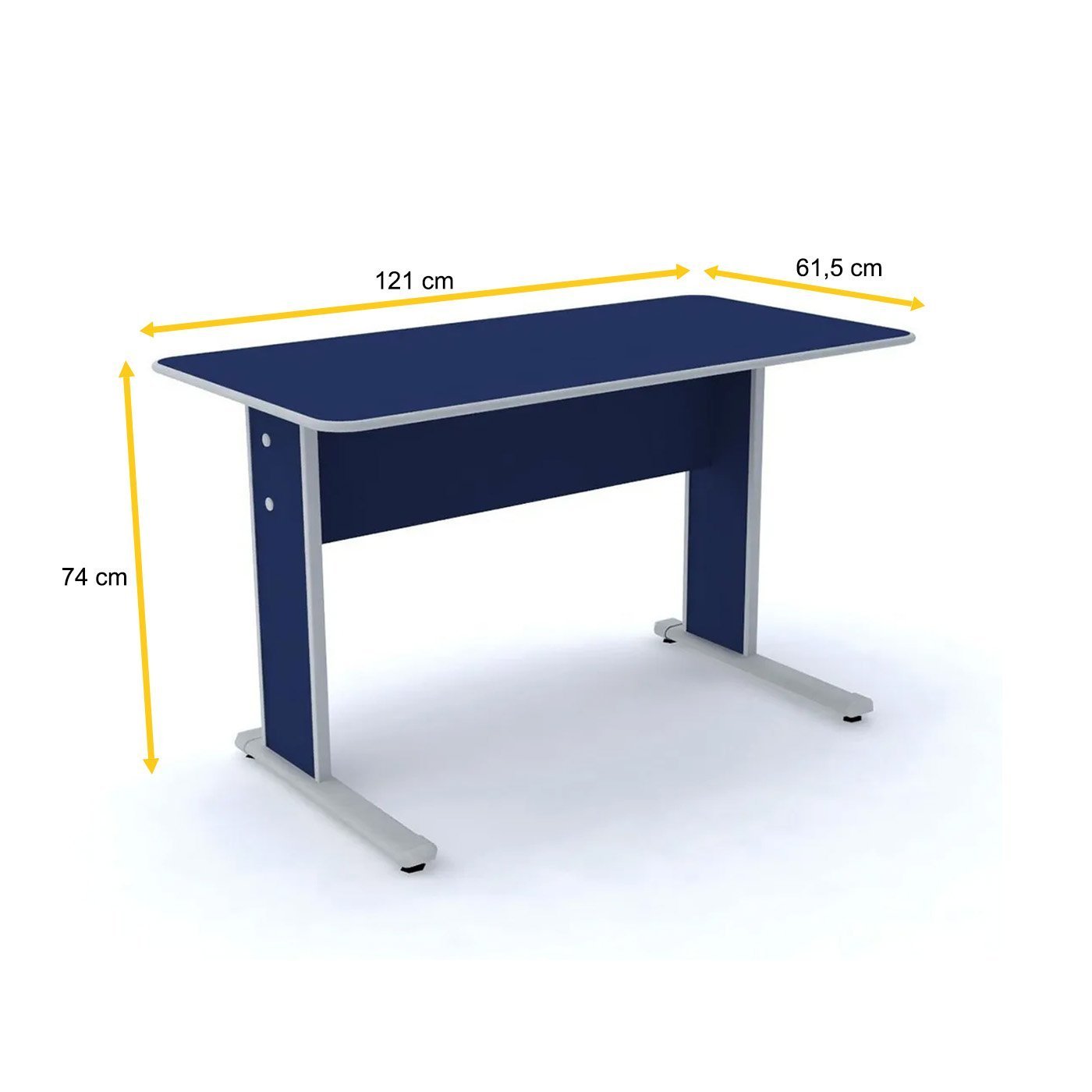 MESA P/ ESCRITÓRIO 121X61 PANDIN MAXXI -AZUL/CINZA MX120 - 2