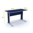 Ver imagem 2 de MESA P/ ESCRITÓRIO 121X61 PANDIN MAXXI -AZUL/CINZA MX120