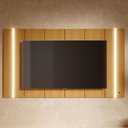 Ver imagem 5 de Painel Tv 75 Pol Suspenso 240cm com Led Gior Naturale C05 - Mpozenato