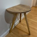 Ver imagem 4 de Mesa de Apoio Redonda Nuova Tripé Palito Retrô - de Parede 40cm:Solanum