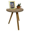 Ver imagem 2 de Mesa de Apoio Redonda Nuova Tripé Palito Retrô - de Parede 40cm:Solanum