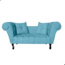 Ver imagem 1 de Recamier Sofá Divã Namoradeira Dubai Suede - Fina Mobília