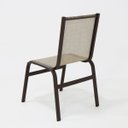 Ver imagem 4 de Cadeira de Jantar em Alumínio e Tela Sling Resistente e Confortável