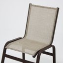 Ver imagem 3 de Cadeira de Jantar em Alumínio e Tela Sling Resistente e Confortável