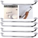 Ver imagem 1 de Alça Barra de Apoio Kit 5 Uni Inox Suporte Gestante Deficiente Acessibilidade Inox 70cm Banheiro Res