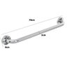 Alça Barra de Apoio Kit 5 Uni Inox Suporte Gestante Deficiente Acessibilidade Inox 70cm Banheiro Res - 5