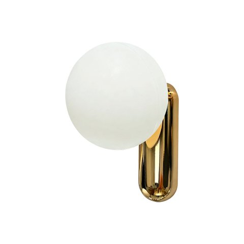 Luminária Arandela de Parede Cuica Dourado Espelhado Globo Jabuticaba Bola 1xg9 P/ Quarto Cabeceira