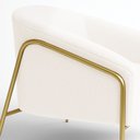 Ver mais imagens de Poltrona Sala Industrial Alta Dourado Kit 2 Stella Bouclê D03 - D’Rossi