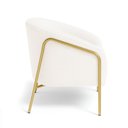 Ver imagem 6 de Poltrona Sala Industrial Alta Dourado Kit 2 Stella Bouclê D03 - D’Rossi