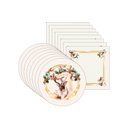Ver imagem 2 de Kit Sousplat + Guardanapo Natal Rena Gold Nsw 8 Peças sem Base