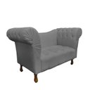 Ver imagem 2 de Recamier Divã Rio 1,50m Suede Cinza - Dominic Decor