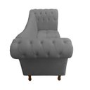 Ver imagem 3 de Recamier Divã Rio 1,50m Suede Cinza - Dominic Decor